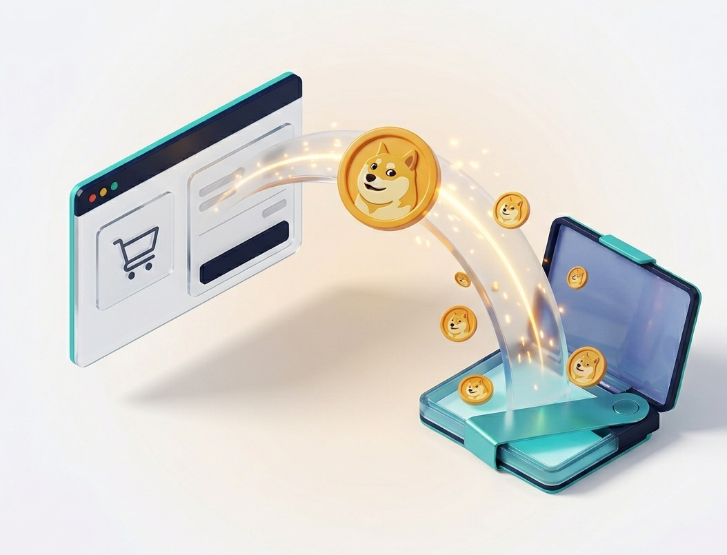 Dogecoin (DOGE) near-free payment on a WooCommerce checkout