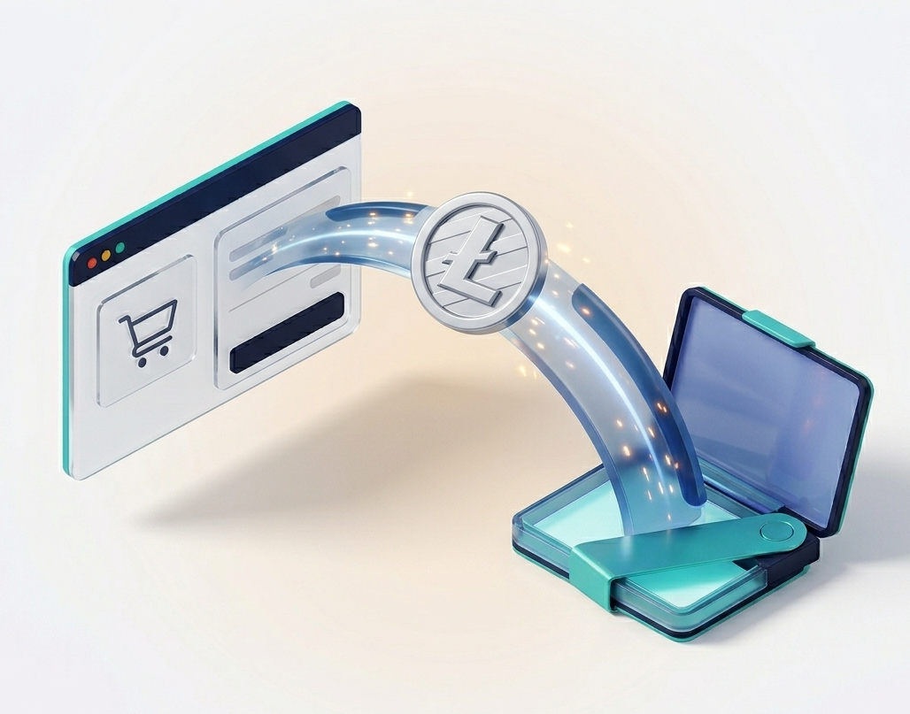 Litecoin (LTC) fast low-fee payment on a WooCommerce checkout
